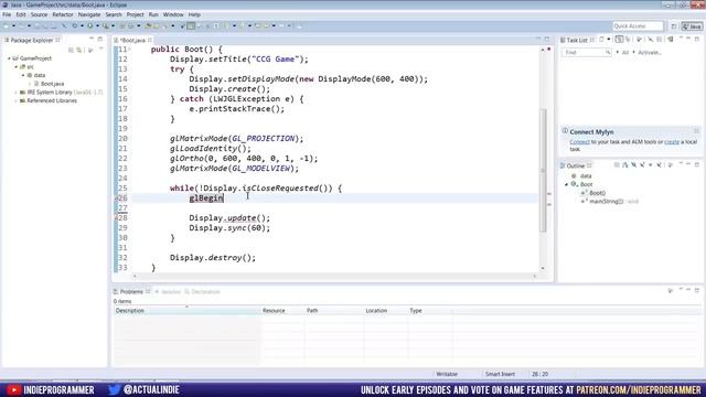 Java Game Programming Episodes 1-5: Starting our Game смотреть онлайн