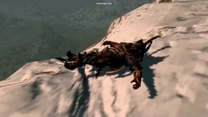 Skyrim: I jump off a mountain and die!