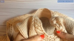 Вязаный жилет спицами для женщин “от Бабушки”