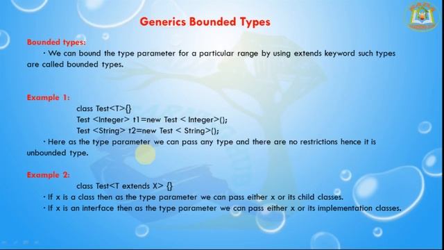 Lesson - 3 : Generics - Bounded Types смотреть онлайн