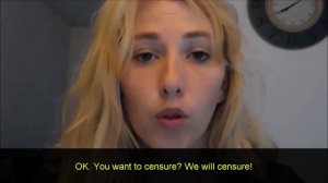 Blonde of Youtube on censorship of herself