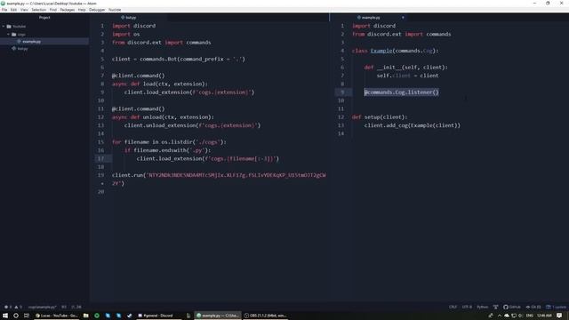 Python: Making a Discord bot (Part 7: Cogs) смотреть онлайн