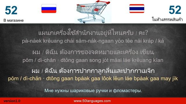 Приготовьтесь говорить по-тайски за 100 уроков! смотреть онлайн