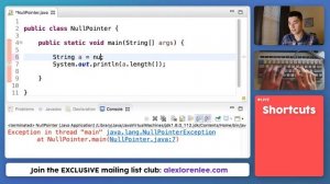 Null Pointer Exception Java Tutorial #45