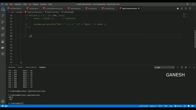 Type Conversion in Java | Type Casting In Java Tamil
