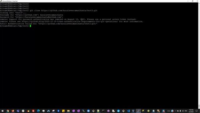 50)Github Basic intro 10 How to Clone Private Repository with credentials