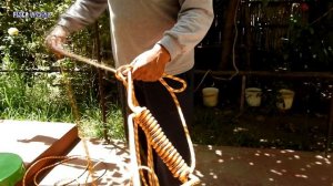 Como hacer una escalera de cuerda sin cortar la cuerda | ESCALERA DE SOGA CON NUDOS