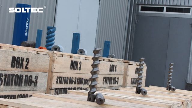 Партия строительных пар SOLTEC ® D6 3, EH800, B4 2L для дистрибьютора шнековых пар в России