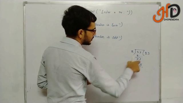 Python Example Program to Check if a Number is Even or Odd | Python Programming | Hello DHIRENDRA