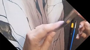 Как нарисовать АБСТРАКЦИЮ с ПОТАЛЬЮ акрилом/ How to draw an ABSTRACTION with POTALA acrylic