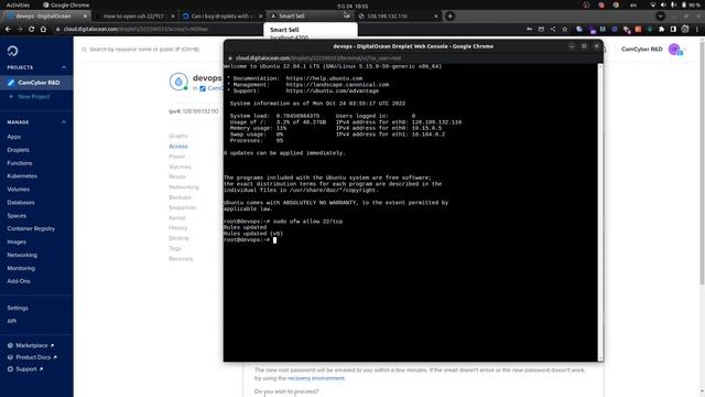 How to set up digital ocean server, and installing docker. смотреть онлайн