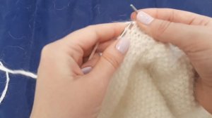 Пушистая шапка узором рис из ангоры с подкладом. Мастер-класс. Вязание спицами