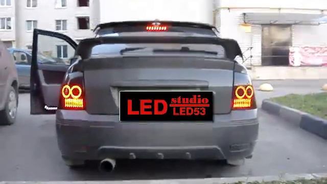 Светодиодные задние фонари на Приору смотреть онлайн