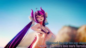 【MMD】♥ (G)I-DLE / DUMDi DUMDi LYRICS ♥【4k60fps】~ Cupcake Monster~