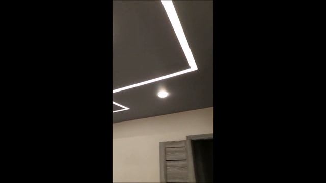 Натяжной потолок + световые линии смотреть онлайн