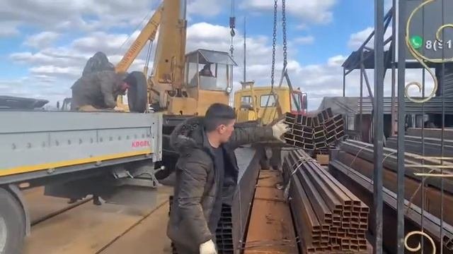Погрузка металлопроката со склада робметаллсталь часть 1