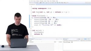 3 Простейший способ создания юнит тестов на C++