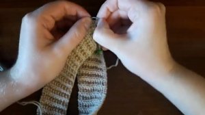 Вязание на круговых спицах, если леска длинная