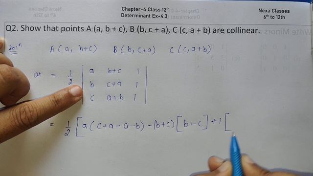 Class 12 Ex 4.3 Q2 Math | Determinants | Q2 Ex 4.3 Class 12 Math | Ex 4.3 Q2 Class 12 Math