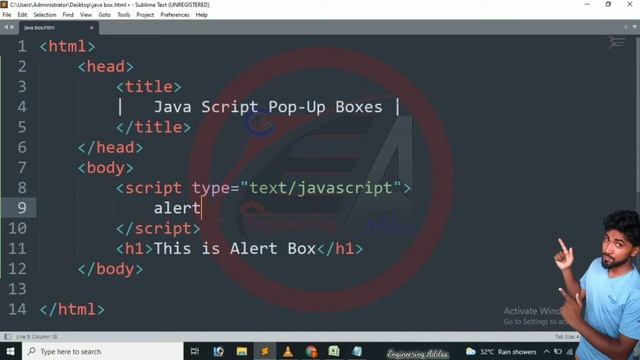 Java Script Dialog Box | Java Script Pop-Up Boxes | Alert box | Confirm Box | Prompt Box | in Hindi