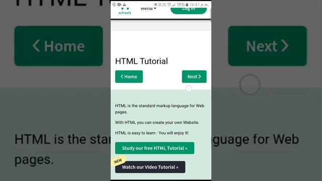 Html tutorial by w3school #short #w3school