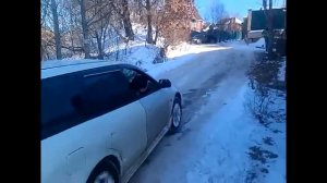 Полный привод на льду. Тест Outback, Caldina GT, Legnum, Spacio