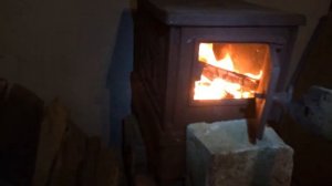 Буржуйка в летнем домике