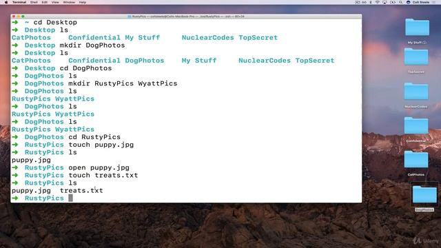 Creating Files with TOUCH in Mac Terminal Coding for Kids Python Learn to Code with 50 Awesome Game