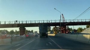 Закрытие съезда с Ленинградки на Машкинское и Новосходненское шоссе! На машине с комментариями!