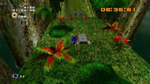 Sonic Adeventure 2 Green forest (more fun with the 120 fps glitch)