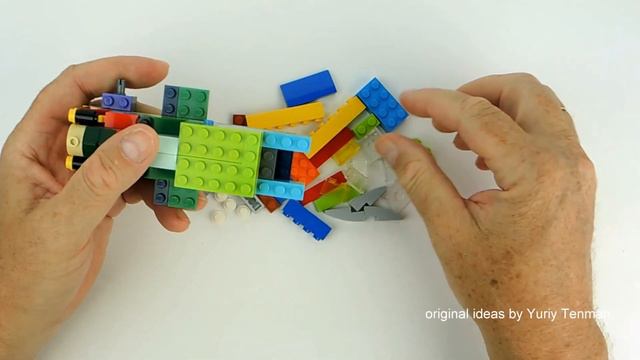 LEGO Vintage Car MOC. How to build Beautiful Retro Cord Cabriolet from Lego Classic 10696. Tutorial