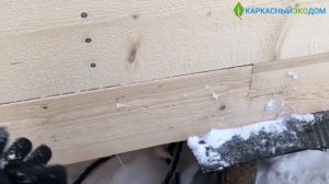 Каркасный дом поэтапно |Обвязка винтовых свай
