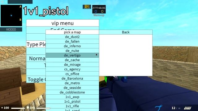 ROBLOX COUNTER BLOX 1V1 MAPS TUTORIAL