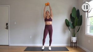 10 min STANDING ARM WORKOUT | With Dumbbells | Upper Body | No Pushups