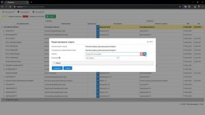 Редактирование отделов