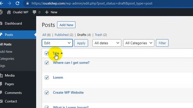 Publish All Draft Posts in WordPress