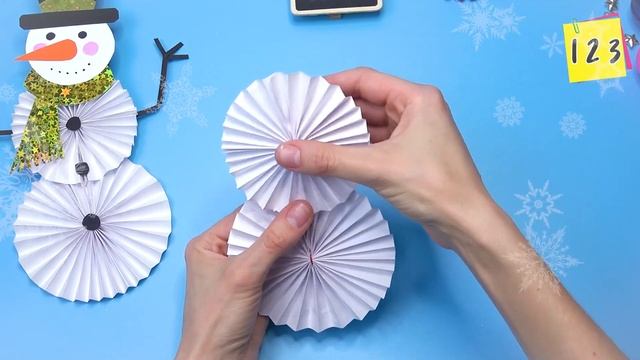How to make paper snowman DIY christmas смотреть онлайн
