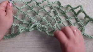 Эко сумка "Авоська" маленькая Вяжем с Nilena Sans вязание крючком crochet tutorial