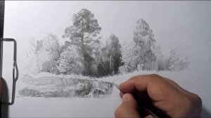 Фокусы со штрихом. Рисунок карандашом | Focus with hatching. Pencil drawing