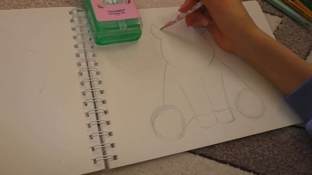 Картинки с косметики Кто лучше нарисовал я? мама или? Собака Эля?