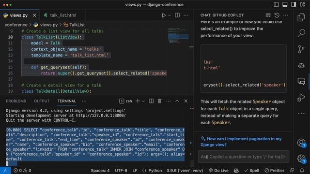 Improve code performance with GitHub Copilot Chat