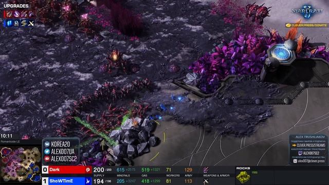 УБИЙЦЫ ПРОТОССОВ: ShoWTimE vs Dark в игре с тройным телепортом в StarCraft II на Shopify TSL 6 смотреть онлайн