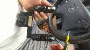 как разобрать кнопки стеклоподъёмника w210