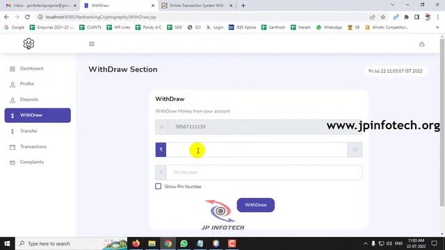 Secure Online Transaction System with Cryptography | Java | JSP | Final Year Project 2023.