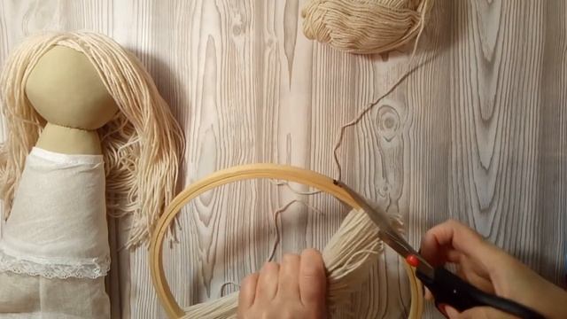 #diy #tilda #куклатильда Как сделать парик для куклы из ниток смотреть онлайн