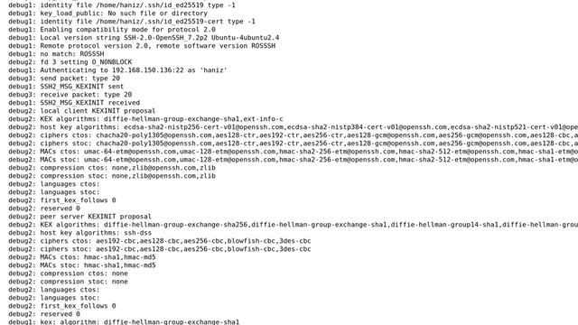 SSH error: ssh_dispatch_run_fatal: Connection to 192.168.x.x port 22: DH GEX group out of range