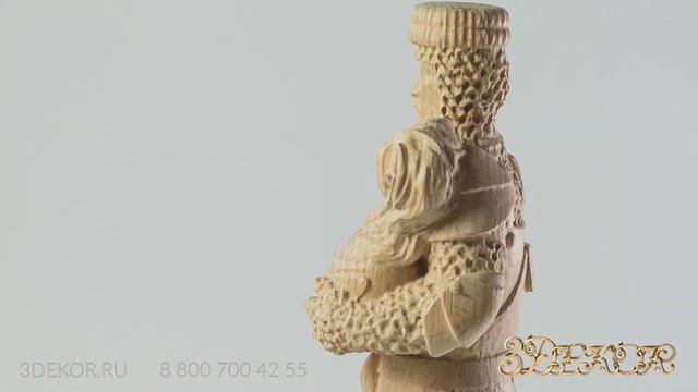 Статуя средневекового рыцаря из дерева смотреть онлайн