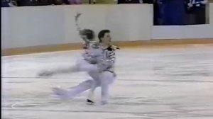 Gordeeva & Grinkov Гордеева n Гринько́в (URS) - 1988 Calgary, Figure Skating, Pairs SP (US ABC)