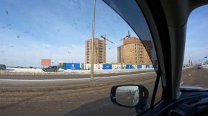 Шоссе Коргалжын в Астане. Кургальжинское шоссе. Казахстан, 2024 год.