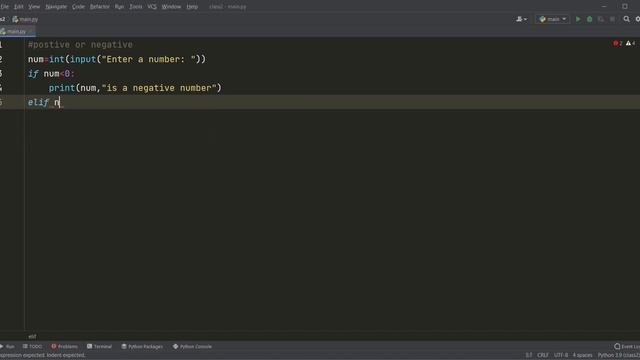 Positive or negative numbers in python|Program-4|Pythonista_Geek | #CodeWithMe